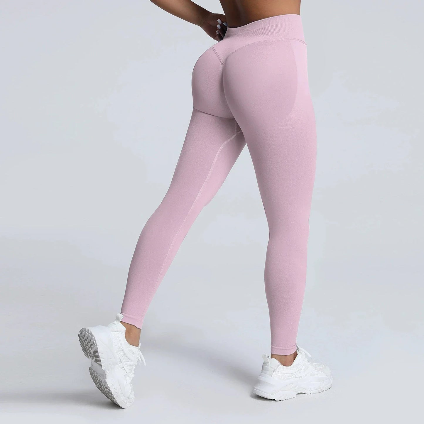 Women's Quick-Dry Running Yoga Pants Seamless Tight Design Peach Butt Free Embarrassment Elastic Waist Elastic Sweatpants