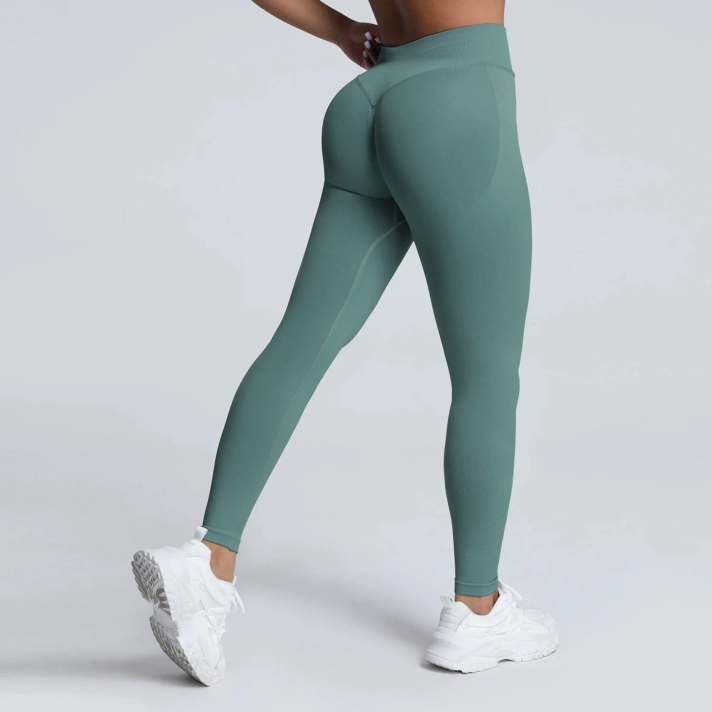 Women's Quick-Dry Running Yoga Pants Seamless Tight Design Peach Butt Free Embarrassment Elastic Waist Elastic Sweatpants