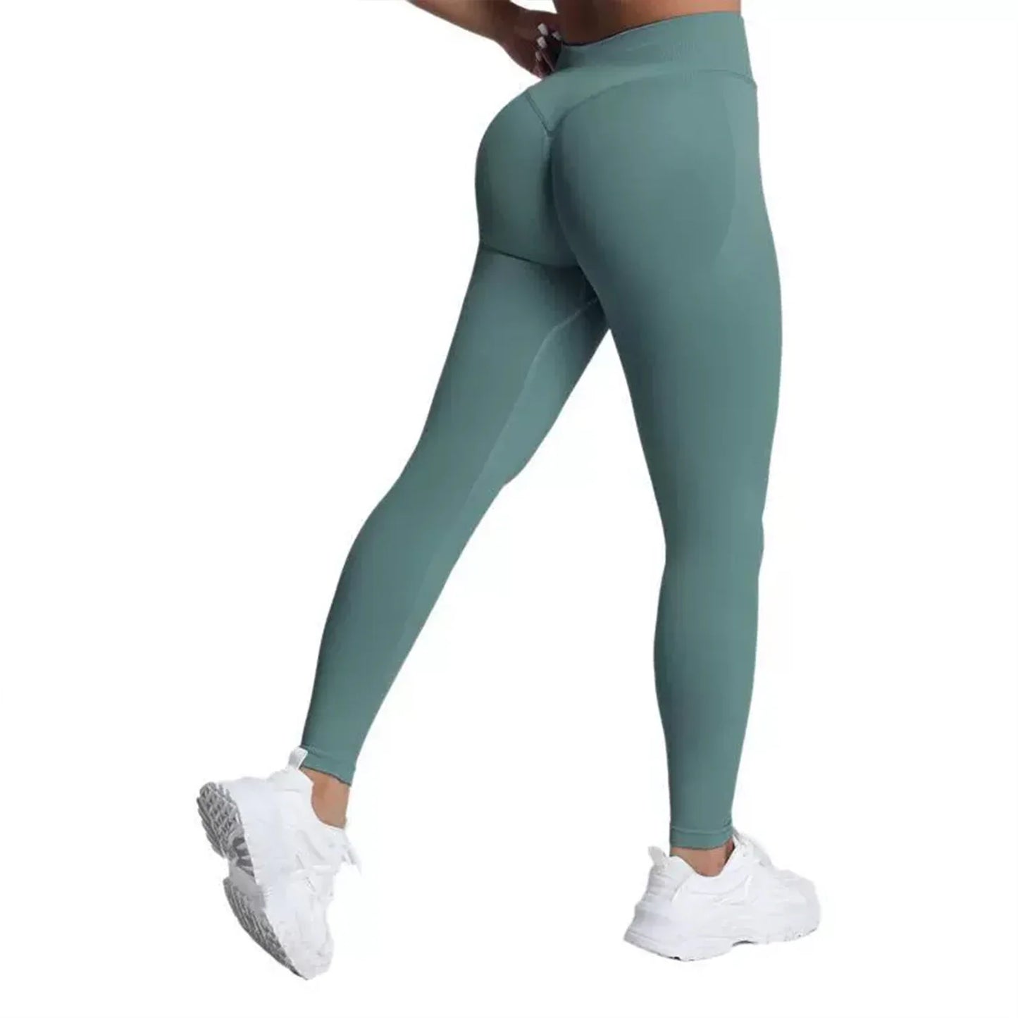 Women's Quick-Dry Running Yoga Pants Seamless Tight Design Peach Butt Free Embarrassment Elastic Waist Elastic Sweatpants