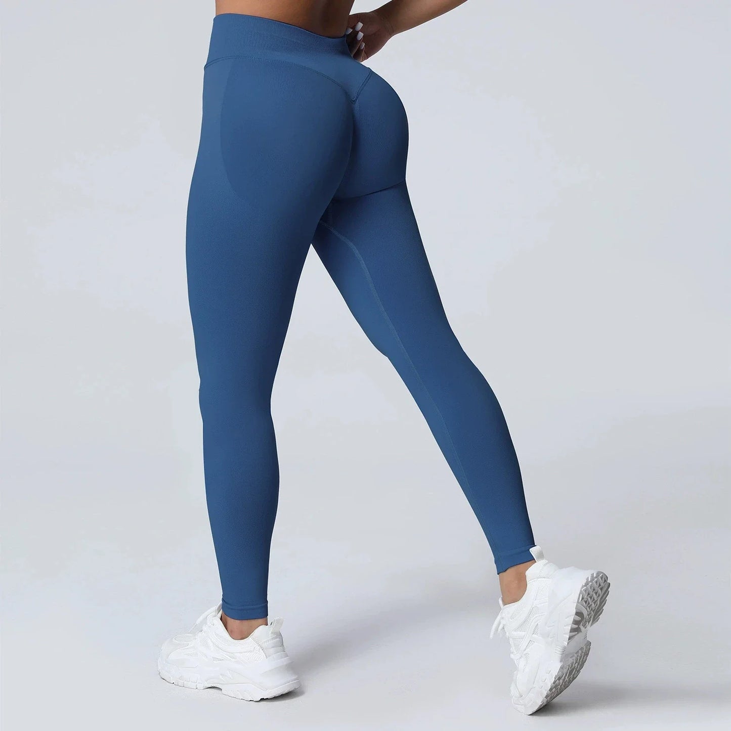 Women's Quick-Dry Running Yoga Pants Seamless Tight Design Peach Butt Free Embarrassment Elastic Waist Elastic Sweatpants