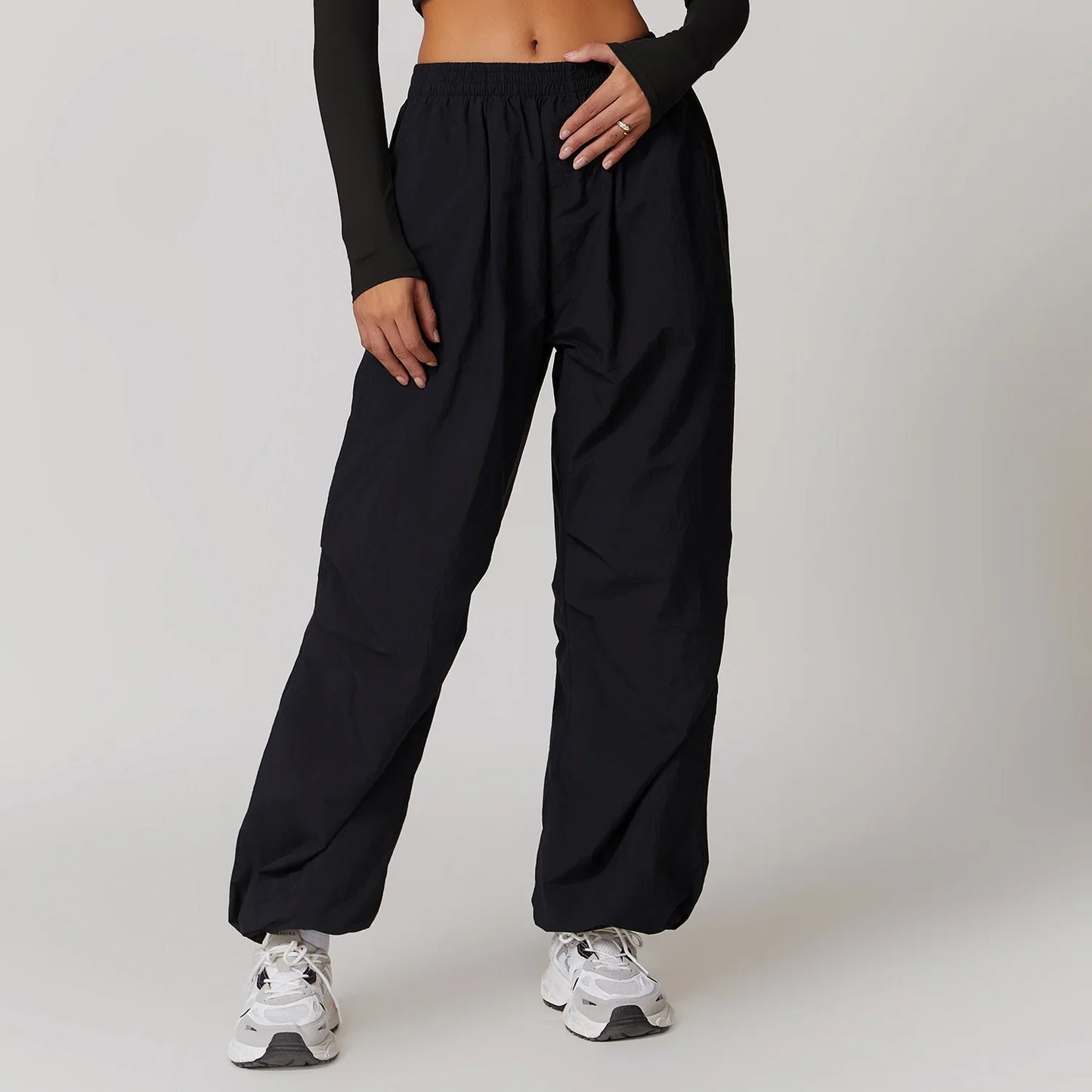 In Stock Women's Casual Pants With Pockets Workout Sports Pants for Running Yoga & Fitness Wear Lightweight Women Cargo Pants