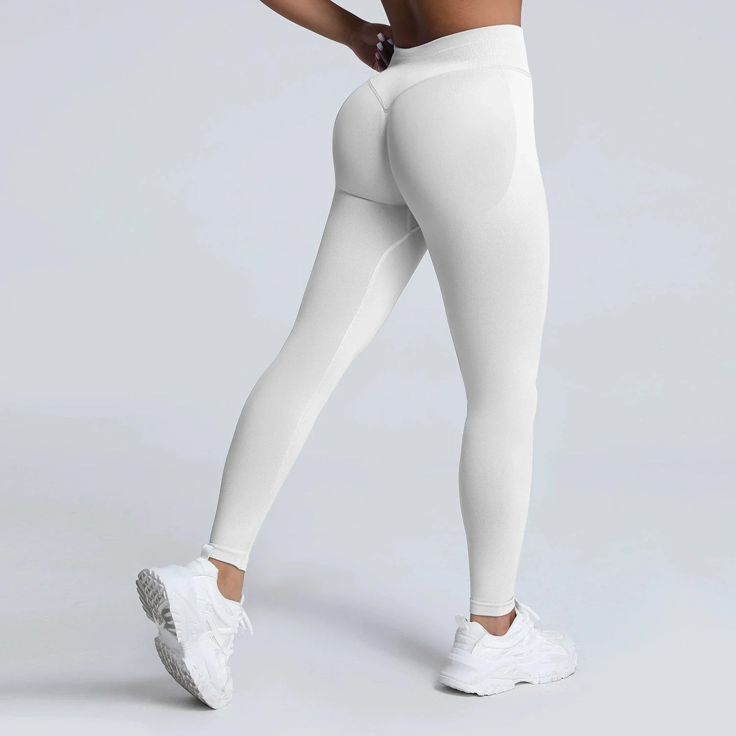 Women's Quick-Dry Running Yoga Pants Seamless Tight Design Peach Butt Free Embarrassment Elastic Waist Elastic Sweatpants