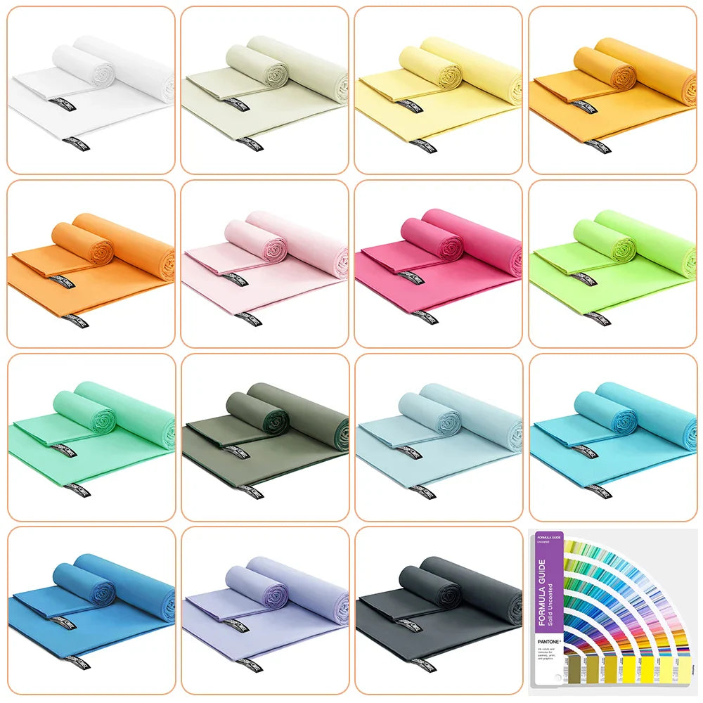 Wholesale Super Absorption Suede Quick Dry Custom Logo Microfiber Sports Gym Towel