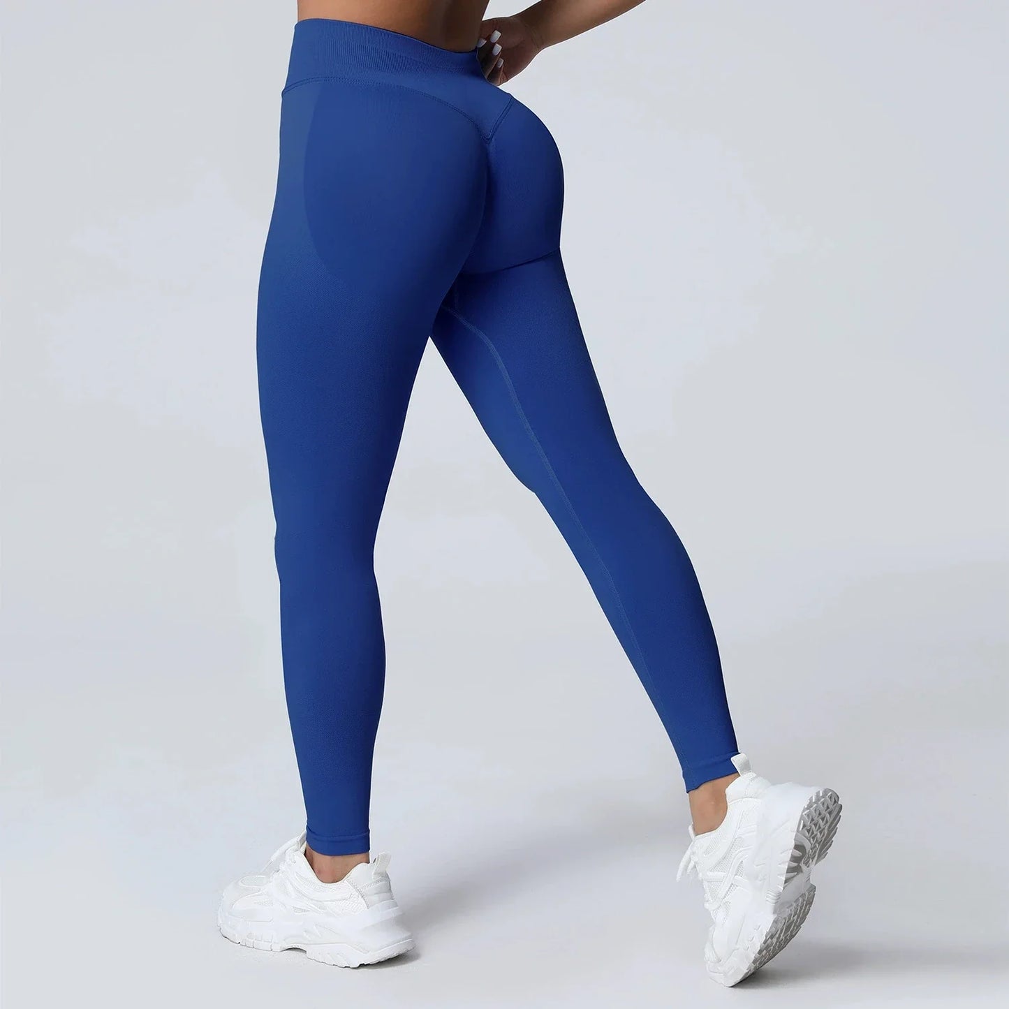 Women's Quick-Dry Running Yoga Pants Seamless Tight Design Peach Butt Free Embarrassment Elastic Waist Elastic Sweatpants