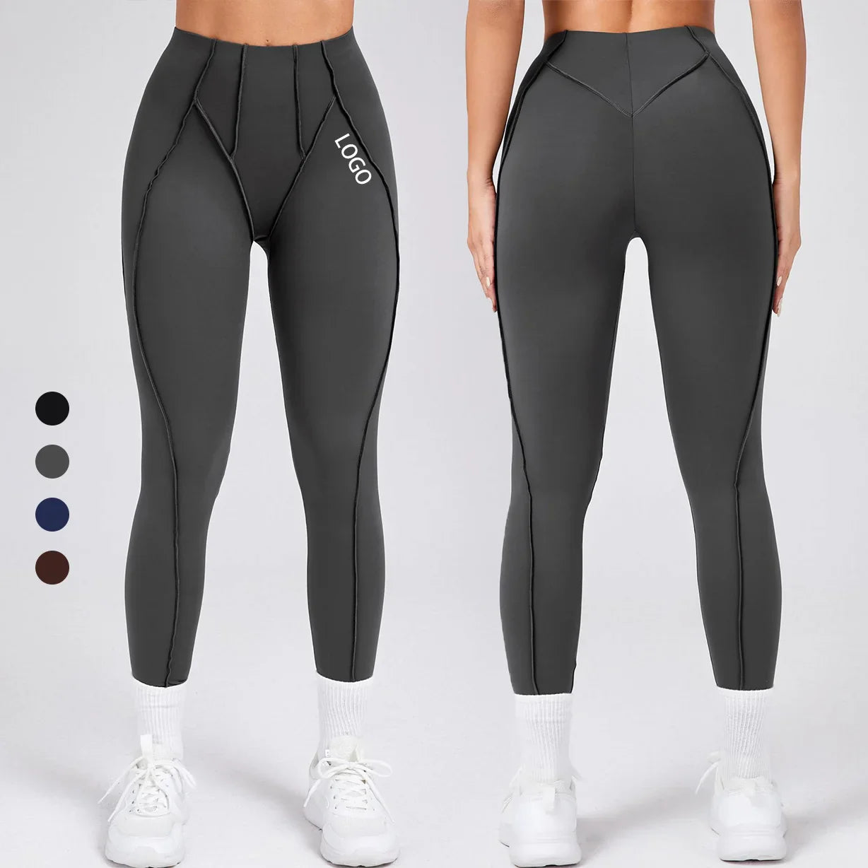 OEM Sportswear Nylon QUICK DRY Yoga Pants Gym Workout Butt Lift  Tight Fitness Clothings High Waist Yoga Leggings for Women