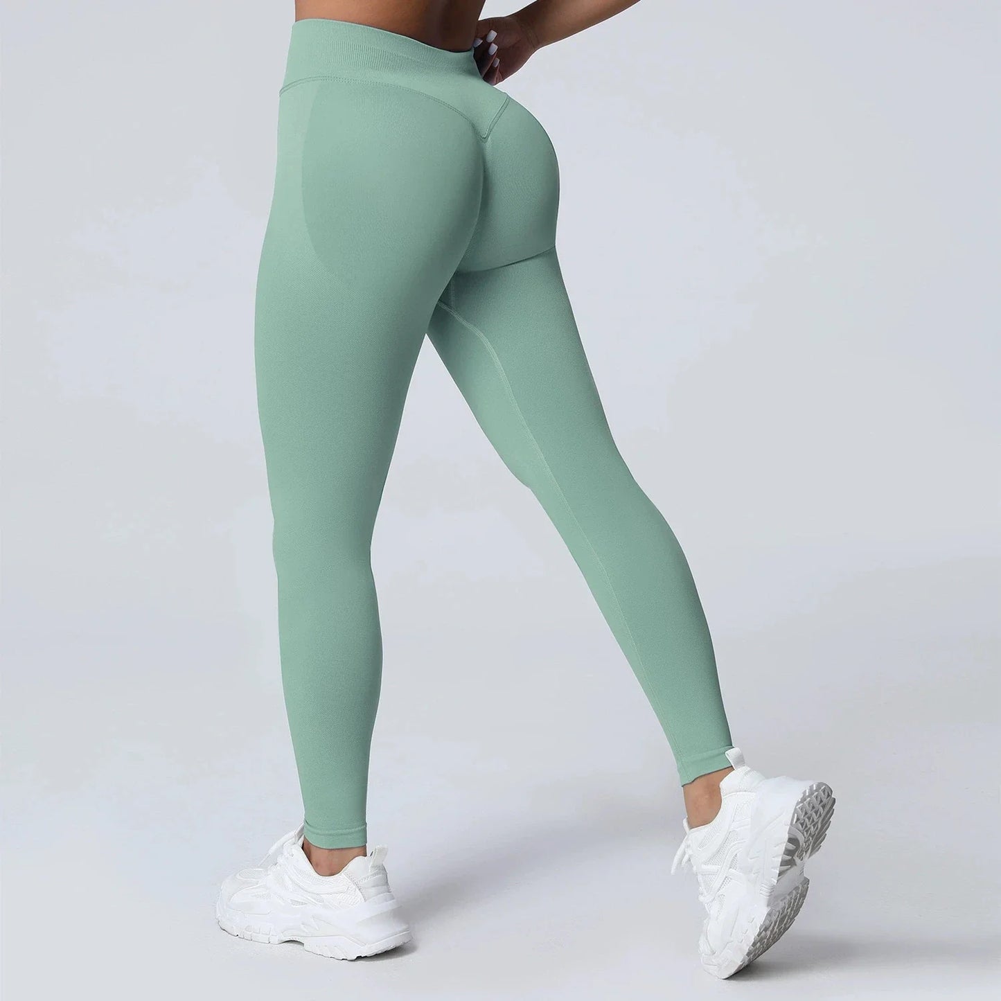 Women's Quick-Dry Running Yoga Pants Seamless Tight Design Peach Butt Free Embarrassment Elastic Waist Elastic Sweatpants