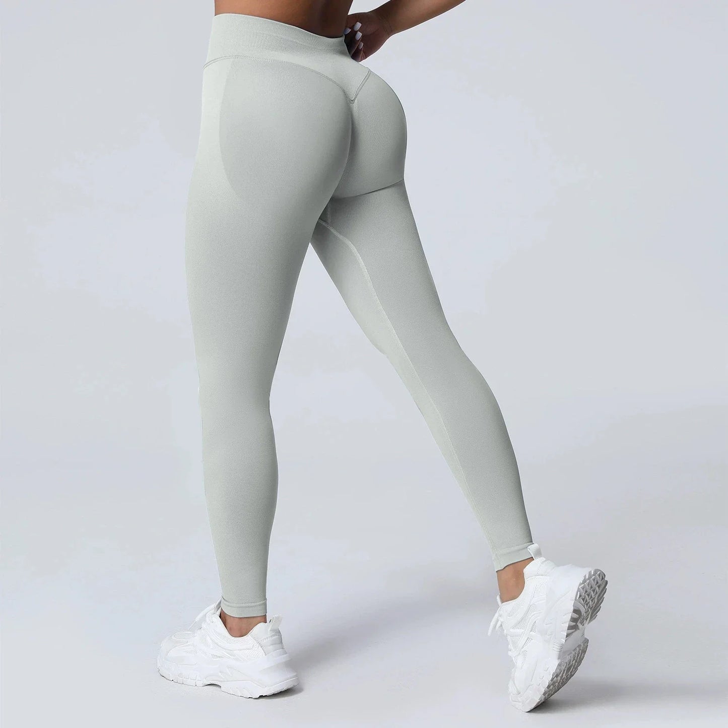 Women's Quick-Dry Running Yoga Pants Seamless Tight Design Peach Butt Free Embarrassment Elastic Waist Elastic Sweatpants